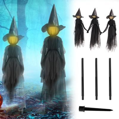 Halloween Hand In Hand Witch House Atmosphere Sound Control Courtyard Decoration Luminous Props Clothes