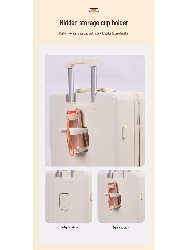 Stylish, Durable Large Capacity Trolley Case with Front Opening & TAS Lock