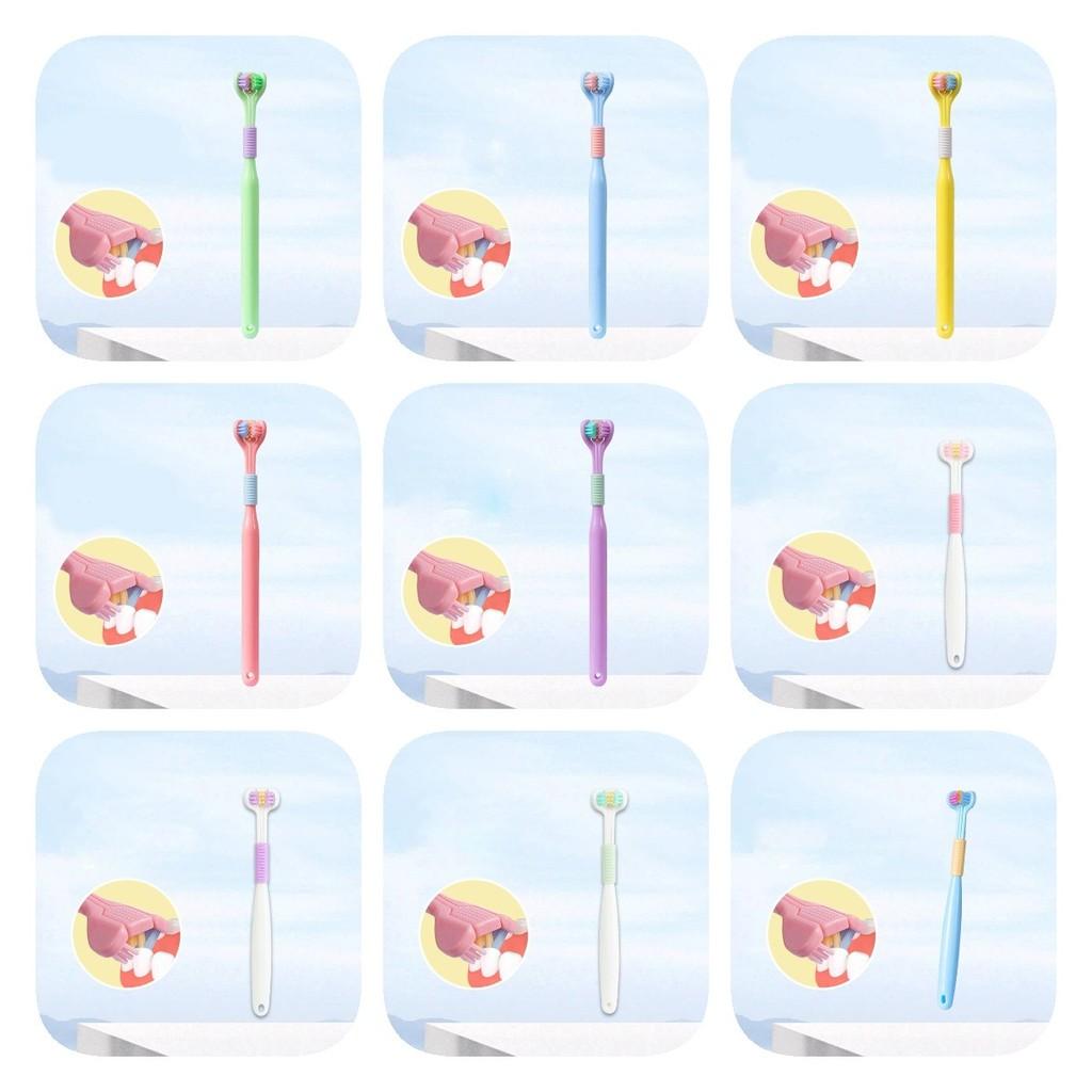 Premium Three-sided Soft Toothbrush For Adults Available In Beautiful Macaron Shades