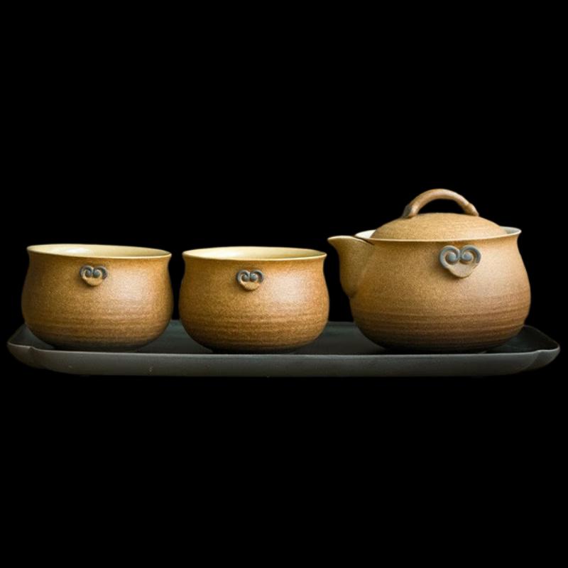 Edenus Lingzhi Auspicious Ceramic Kung Fu Tea Set