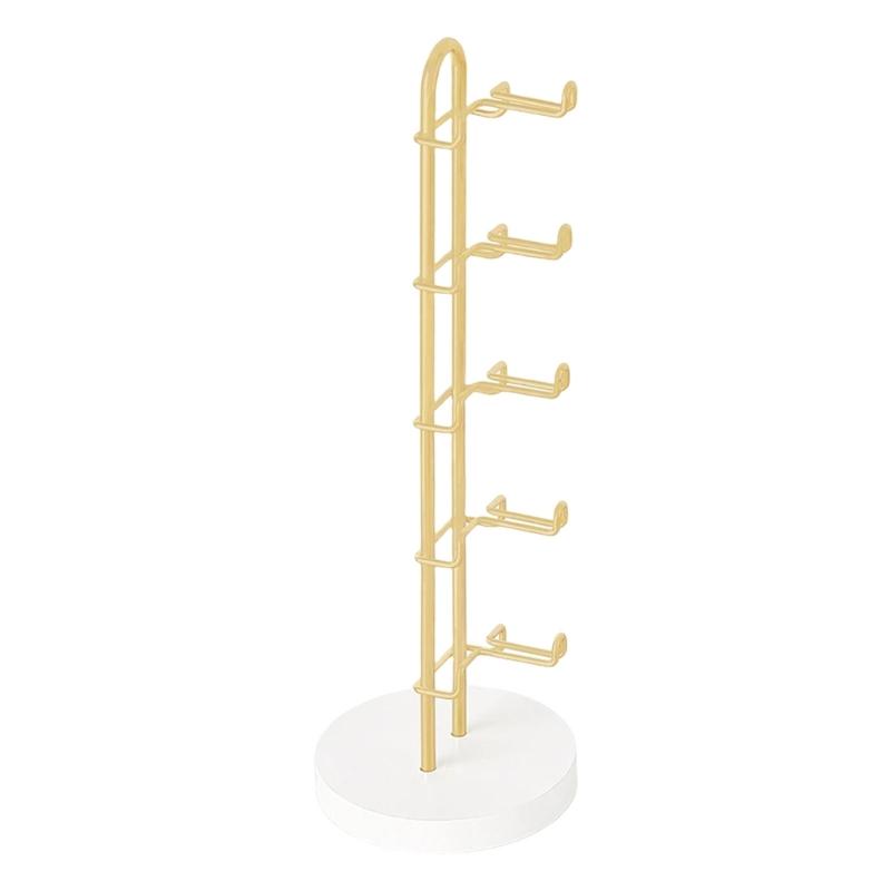 Premium Eyewear Display Rack With 5 Adjustable Shelves Natural Wood Base Ideal Gift For Christmas Birthday