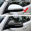For KIA K5 Optima  2016- Car Sticking Rearview Side Mirror Cover Wing Cap Exterior Door Case Trim Carbon Fiber