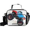 Cartoon Monster Truck Lunch Bag Insulated Lunch Tote Box Cooler Lunch Bags Food Container for Boys Girls Kids