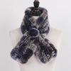 Winter Women Real Rex Rabbit Fur Scarf Natural Warm Soft Rex Rabbit Fur Muffler Lady Genuine Rex Rabbit Fur Scarves