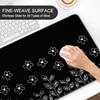 Simple black flower oversized desktop pad 400 * 900 * 3mm suitable for keyboard notebook and computer mouse pad