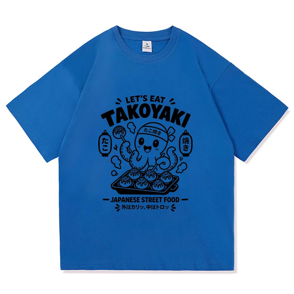 Japan Osaka Dotonbori T-Shirts Mode Herren Damen Lustig Takoyaki Osaka Betrunkener Oktopus T-Shirt Übergroß Vintage Baumwoll-T-Shirts