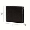 Men's Double-Page RFID-Blocking Wallet with Coin Pocket and Multiple Card Slots