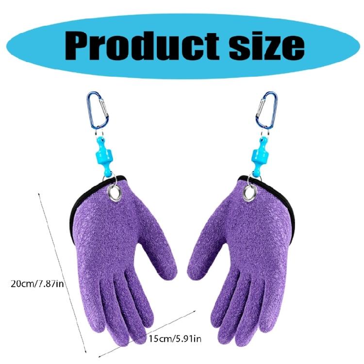 Fishing Gear Fisherman Profession Left Right Hand Fishing Gloves with Magnet Release Fishing Catching Glove Protect Hand