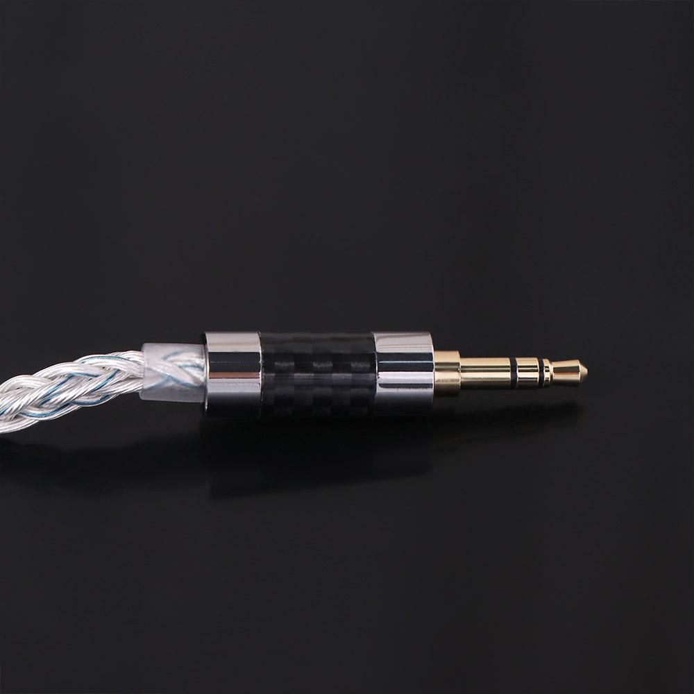 784 Cores KZ Earphones Cable Silver Plated Headset Wire KZ KZ Headphone Cord For ZSN PRO ZSX DQ6