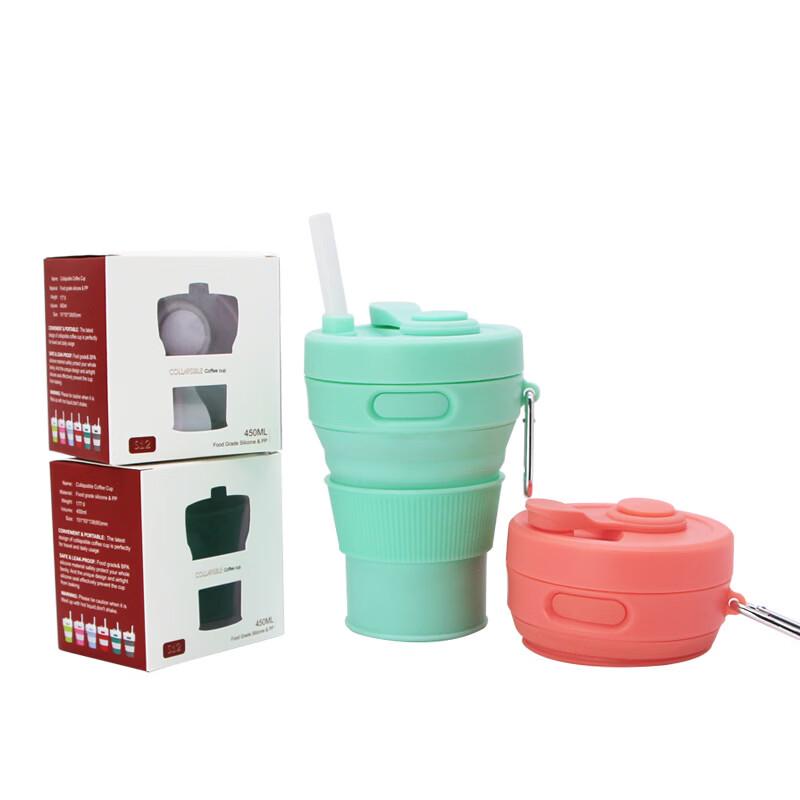 Aokedu Collapsible Silicone Straw Cup