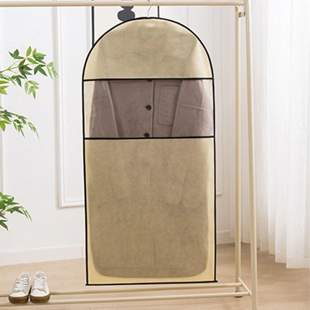 Foldable Clothes Compression Storage Bag Transparent Hanging Garment Protector  Clothes