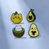 Creative Fruit Cats Collection Brooches Pretty Cute Kiwifruit Pear Avocado Lemon Design Kitten Pins For Pet Lovers Jewelry Gift