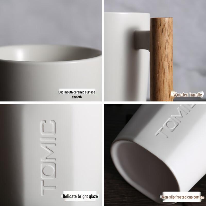 TOMIC Ceramic Mug with Lid