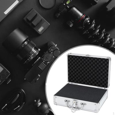 Aluminum Hard Carrying Case,Aluminum Case with Foam,Microphone Shockproof Case,Hard Shell