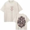 Washed Anime Berserk Guts Classic T-Shirts Manga Gatsu Griffith Zodd Trend T-shirt Men Women Oversized  Cotton Casual Tee Shirt