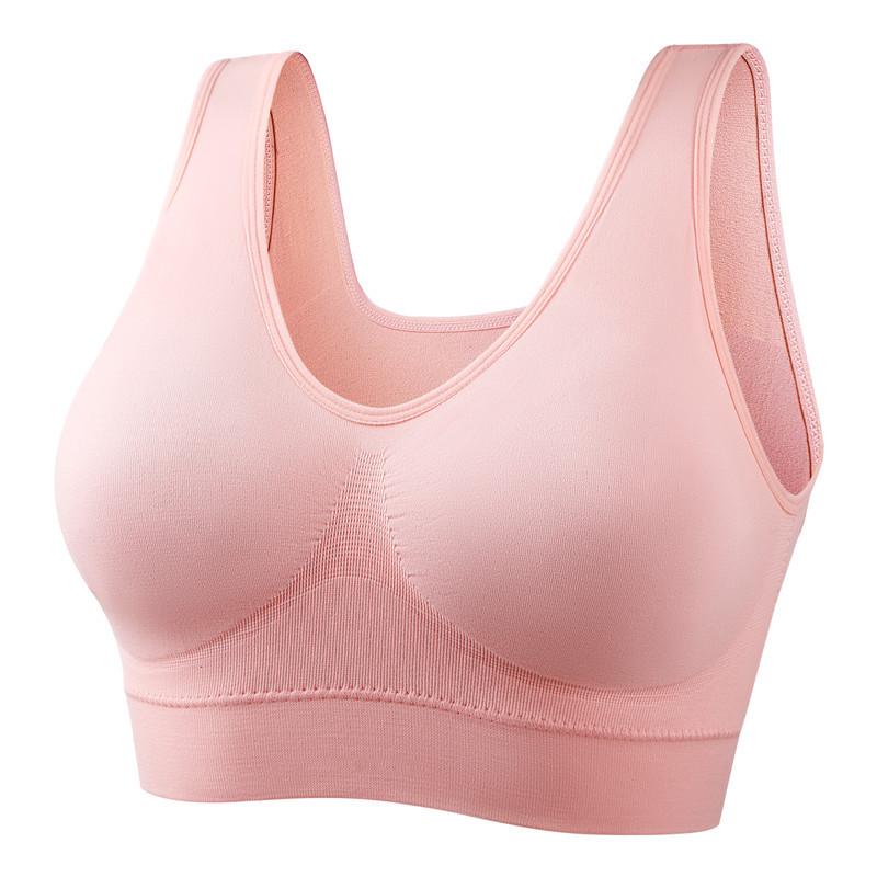 Women's Plus Size Wire-Free Sports Bra for Running, Yoga, and Sleep