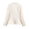 European and American Style, New Women's Clothing, Fashionable, Casual Stand-up Collar Buckle Satin Jacket Waist Jacket