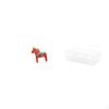 Ornament Collectible Dalecarlian Horse Figurine Animal Sculpture with Shelves Metal Wall Organizer