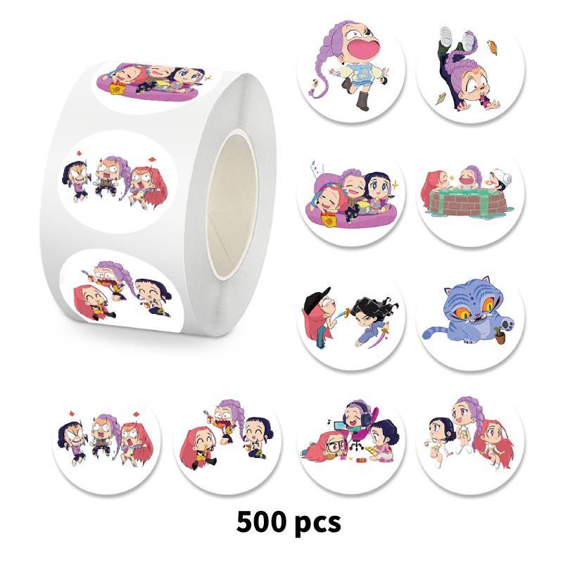 Hunter Girl Kpop Collectors Edition Water Bottle Stickers With Vibrant Printed Art For Teens