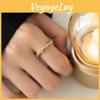 Trendy Open Adjustable Women's Braided Twisted Ring In Geometric Design Perfect For Gifts