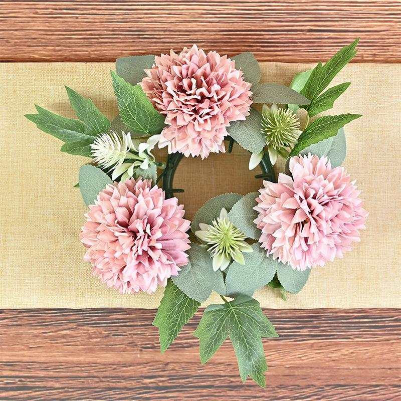 Artificial Rose Candlestick Wreath Garland Wedding Ball Decorations Ornament Party Supplies