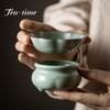Azure Porcelain Tea Strainer Ceramic Tea Filter Creative Infusers for Teacup Chinese Ru Kiln Kung Fu TeaSet Tea Ceremony Teaware