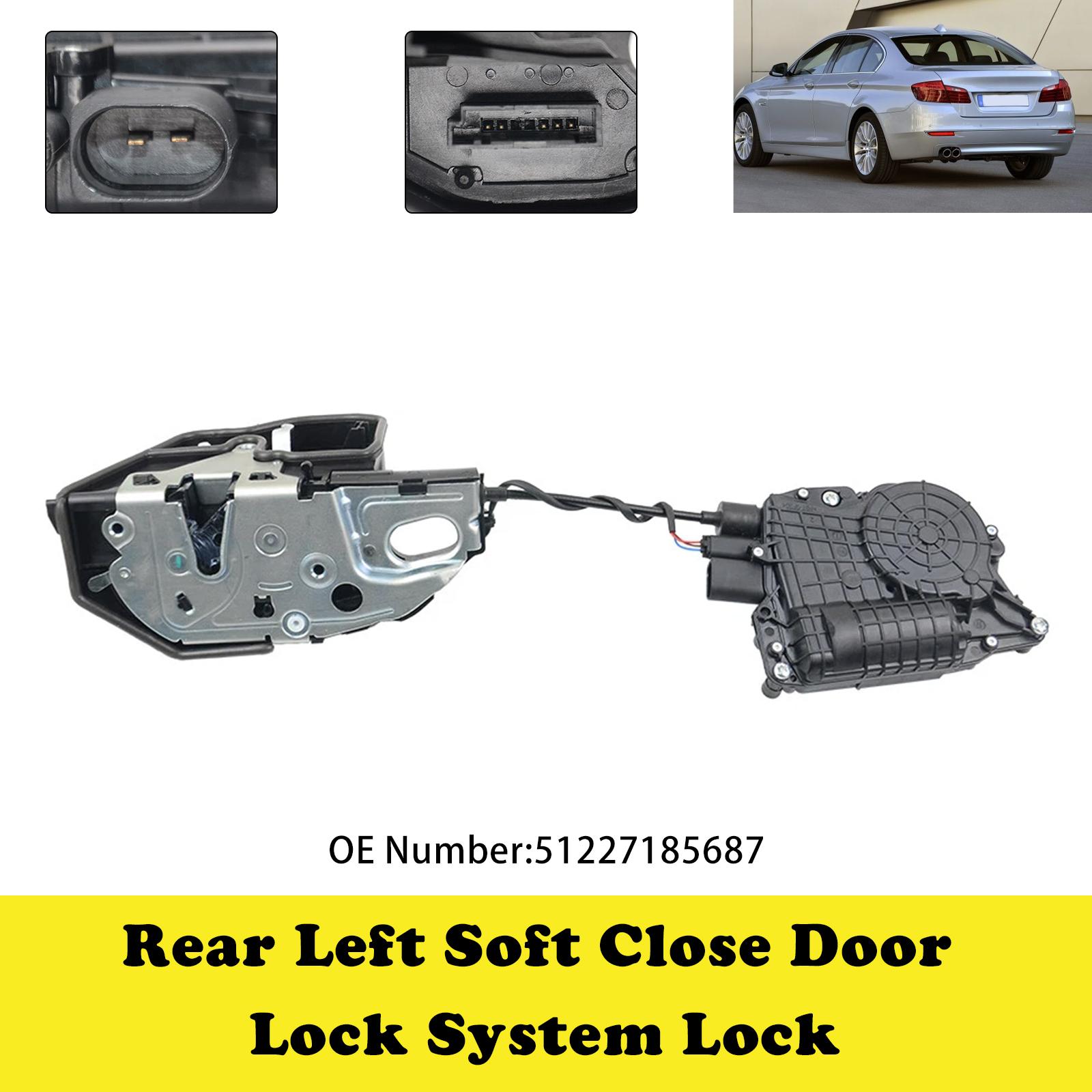 Rear Left Soft Close Door Lock 51227185687 For 5 F10 F11 7 Series F01 F02