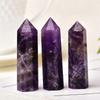 5.91 Inch Natural Amethyst Pillar Mineral Specimen for Collection Display Crystal Healing Stone Spiritual Growth Desktop Decor