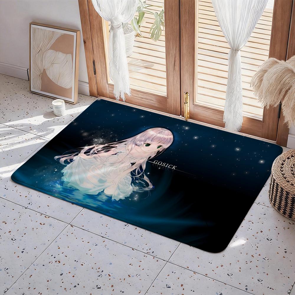 Anime G Gosick Floor Mat Eco  Flannel Doormat Non Slip Odorless Indoor Floor Rug Soft Short Plush Home Mat