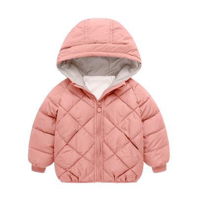 And Winter Children's Cotton-padded Jacket For Boys And Girls With Thick Hooded Coat
