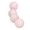 4Pcs Rose Quartz Crystal Balls 0.8in Diameter Clear Negative Energy Healing Crystal Ball for Decoration Meditation DIY