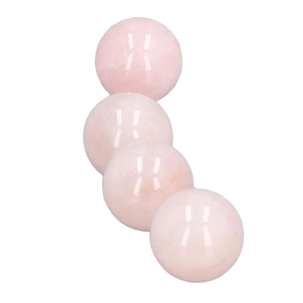 4Pcs Rose Quartz Crystal Balls 0.8in Diameter Clear Negative Energy Healing Crystal Ball for Decoration Meditation DIY