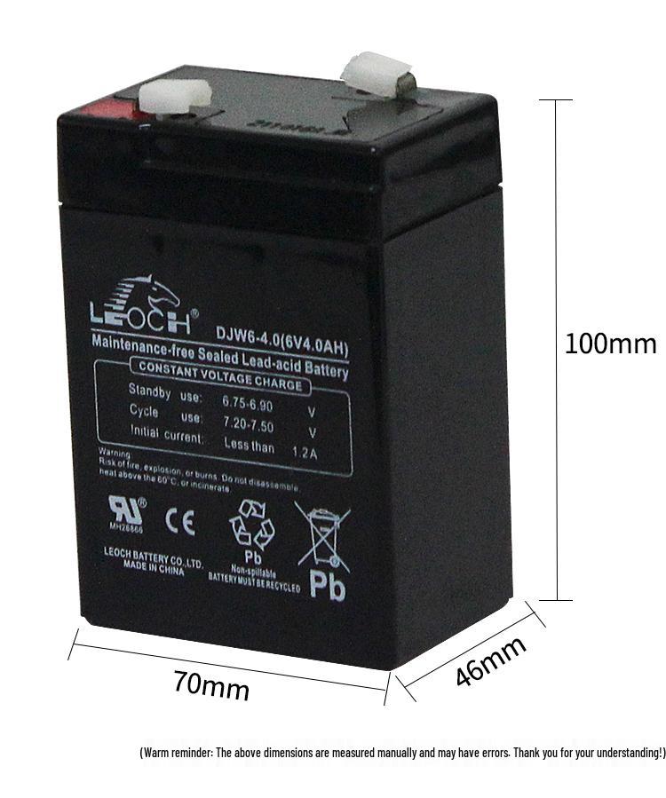 LEOCH DJW6-4.0 6V 4AH Universal Stroller Battery