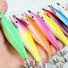 Lure bait10cm10gFull Body Luminous High Simulation Shrimp-Shaped Squid Hook with Noise Wooden Shrimp Fishing Lure