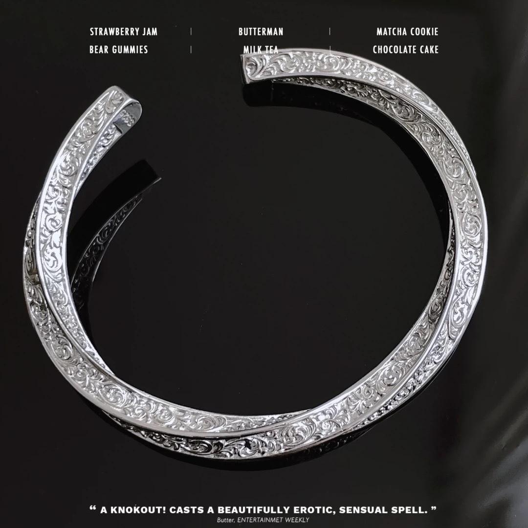 Браслет Мёбиуса с узором травы Тан, женский открывающийся регулируемый модный ретро браслет с узором старинного золота