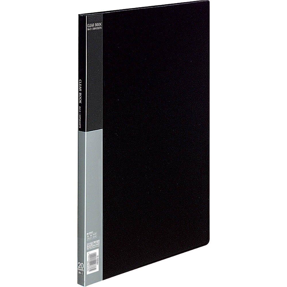 Kokuyo File Clear File Basic B4 20 Pockets Black LA-B24D чёрный