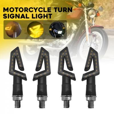 4pcs Motorcycle Turn LED Signals Blinker Light Indicator Amber Lamps Universal