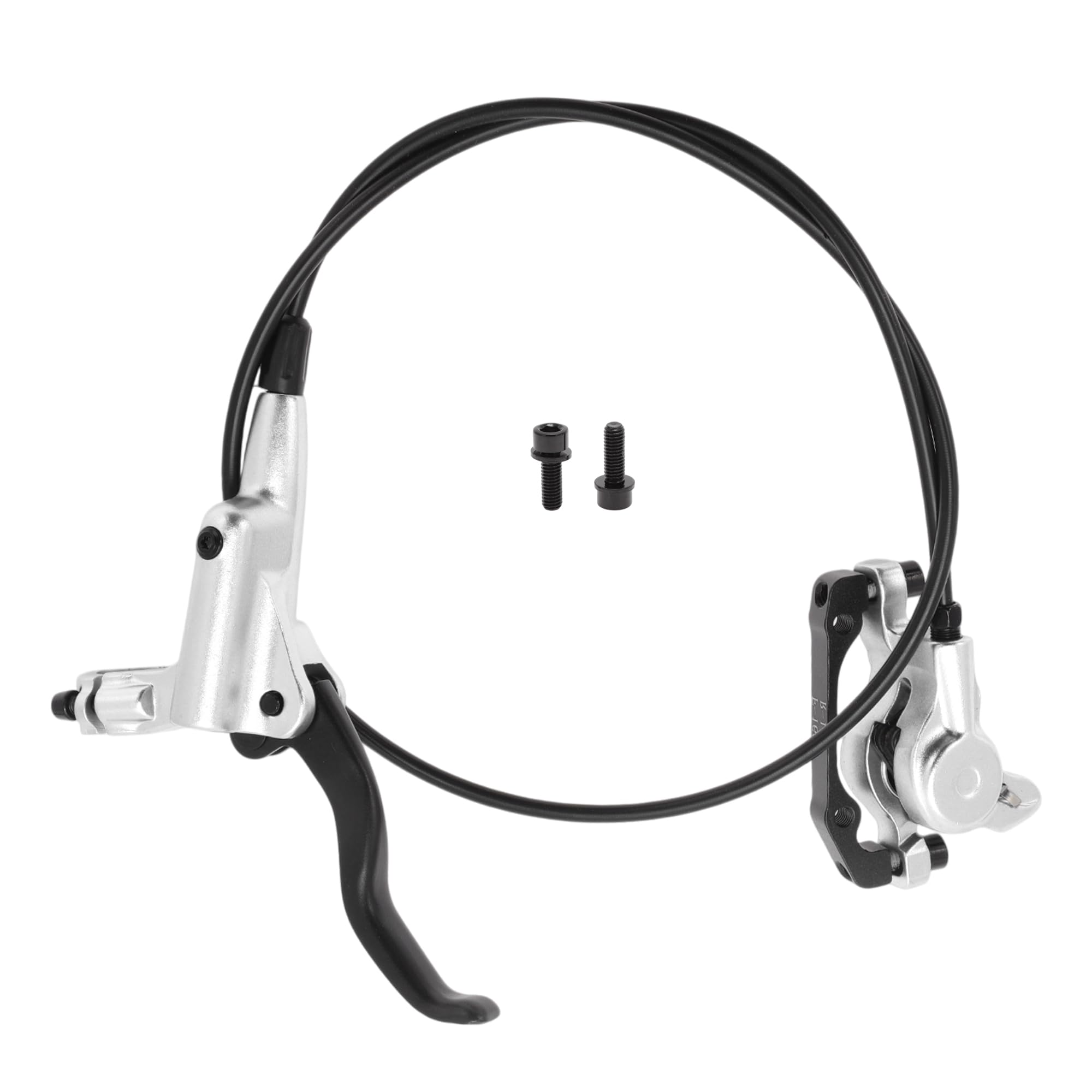 

BULLSPANN 1 комплект аксессуаров для велосипедных тормозов, алюминиевый сплав, руль тормоза, передний левый рычаг тормоза и 850 мм тормозной трос для шоссейного велосипеда MTB, серебристый тон