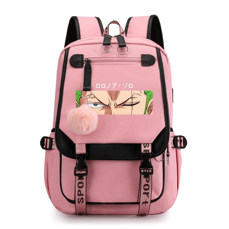 

Peripheral Printed Backpacks, Youth School Bags, Large-Capacity Travel Bags, Usb Computer Bags one piece backpack розовый