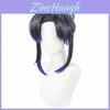 Perruque Synthétique Courte Kochou Shinobu de Demon Slayer avec Accessoire de Tête Papillon Pour Cosplay