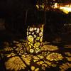 Sunflower Hanging Solar Light IP55 Waterproof Automatic Charging Hollow Design Hanging Solar Lantern Garden Decoration