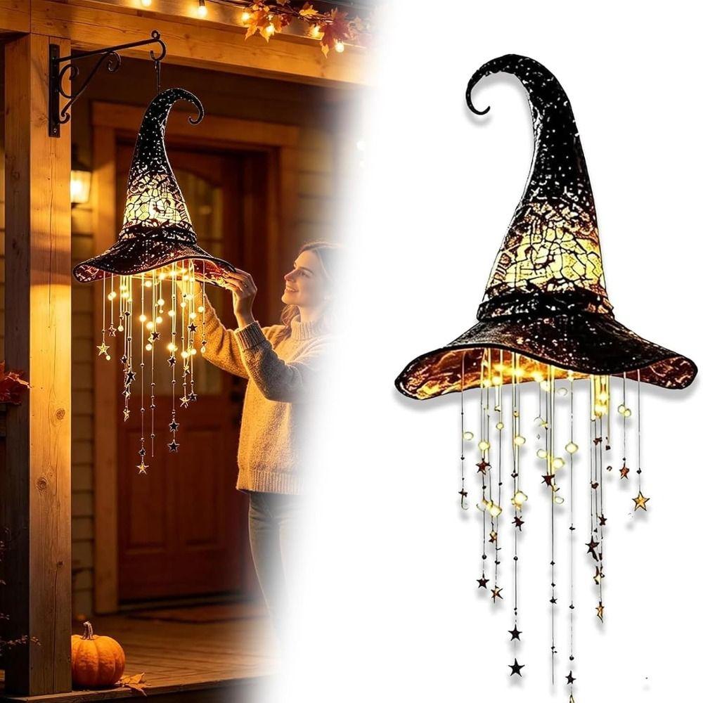 Hanging Design LED Halloween Ornament Decor Warm Led Glow Spooky Halloween Decoration Porch