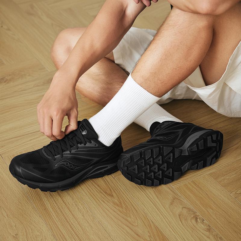 SAUCONY Kinvara 4 RE Casual Retro Mesh Durable Breathable Rebound Low-Top Running Shoes Unisex Sneaker Black S79051-1