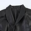 2026 summer new European and American cross-border women's clothing street fashion with belt leather effect jacket w021 83041