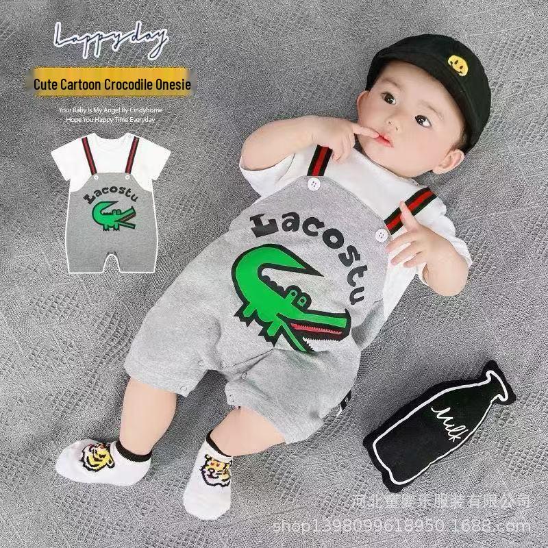 

Cartoon Baby Romper Pullover: Summer & Autumn Two-Piece Style 73cm