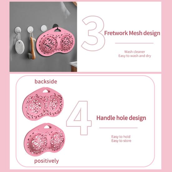 Underwear Laundry Bag Silicone Bra Cleaning Bag Hollow Structure Design Underwear Washing Bag for Home