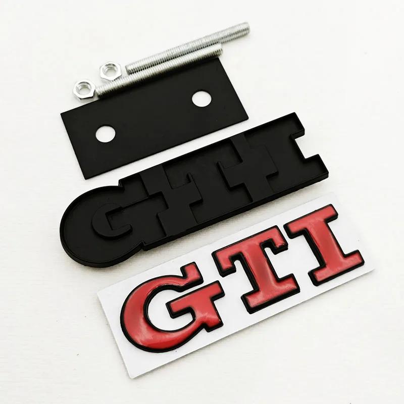 AABIL1 2026 Hot VOLKSWAGEN 3D Metal Car Grille Logo GTI Badge Emblem For Volkswagen VW Polo Golf 4 5 6 7 8 Mk4 Mk5 MK6 MK7 MK8 GTI Stic