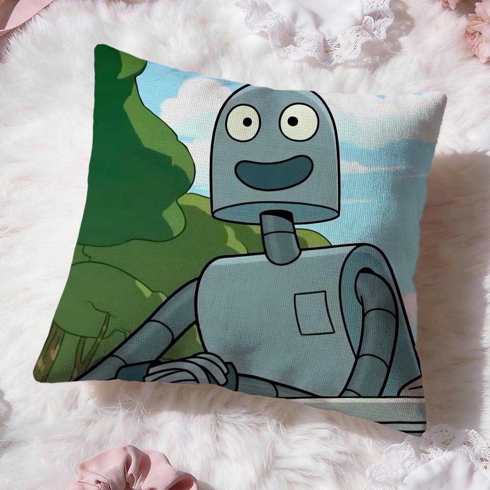 funny cartoon Robot Dreams Cushion Cover Premium Comfort Reversible Pillow Cove -Two in One Design for Any Room & Car Interior