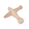 Pressure Point Massager Tool Cross-Shaped Wooden Massage Tool Lymphatic Drainage Relaxes Muscles