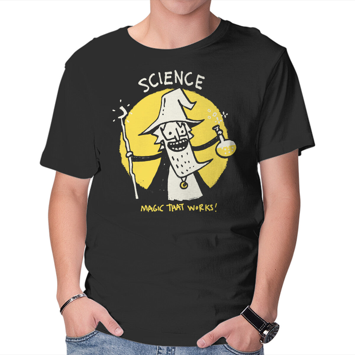Unisex Crew Neck T-Shirt Science Has The Solutions Graphic Short Sleeve Casual Tee XXXXL